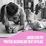 Carefree liners stay put